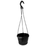 Hanging Basket Complete Set 20cm/3.5L Black
