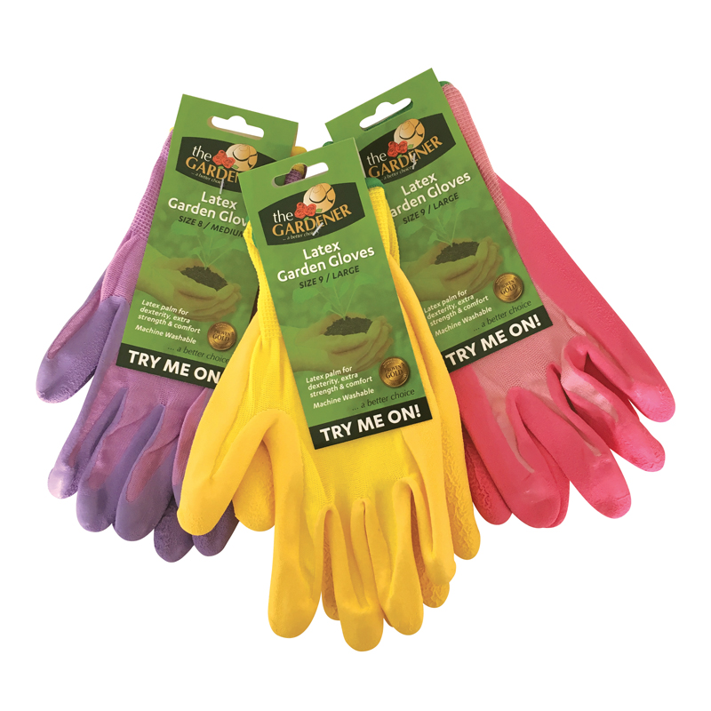 Image of The Gardener Latex Coloured Garden Gloves
