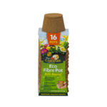 8cm Eco Fibre Round Pot  (16 Pack)