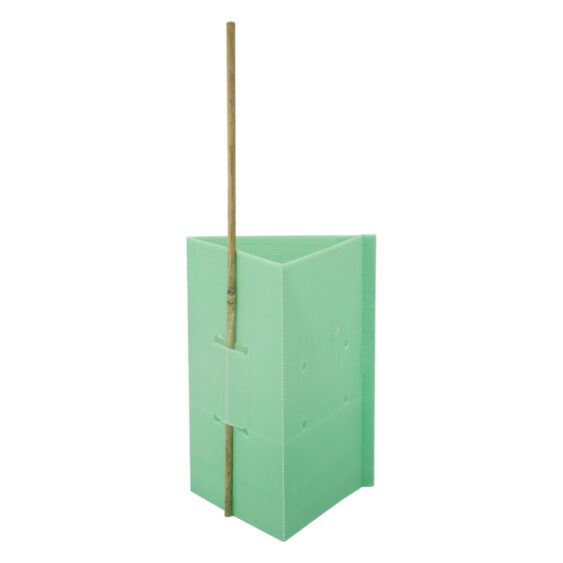 Smartgro Green Corflute Triangular Tree Guard