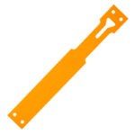 Waterproof Tufflock Label – Orange